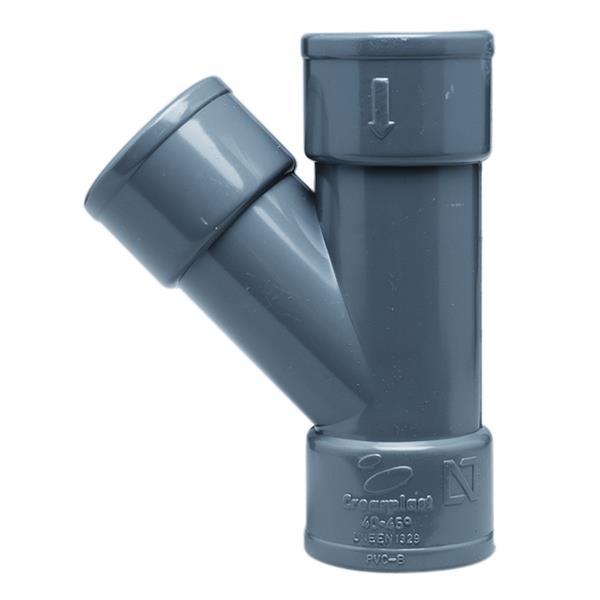 ACCESORIO PVC 40MM ENTRONQUE -Y- 45ºH-H-H CREARPLAST