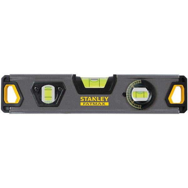 NIVEL TORPEDO 3 AMPOLLAS 22CM STANLEY FAT-MAX TUBULAR