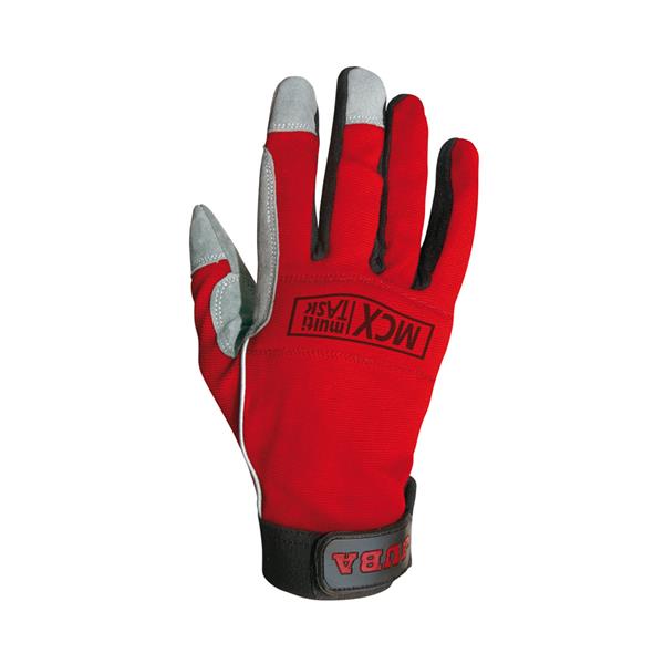 GUANTE TRABAJO PIEL REFORZADO C/CIERRE RAPIDO JUBA H270R T.10 ROJO