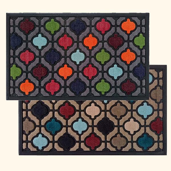 FELPUDO MOQUETA BASE GOMA 45X75 DINTEX MOSAICO