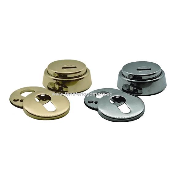 ESCUDO PROTECTOR BOMBILLO DMC SEGURIDAD LATON BRILLO BASE ROSCABLE DMCBASSET-LB