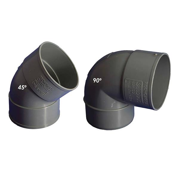ACCESORIO PVC 40MM CODO 45º H-M
