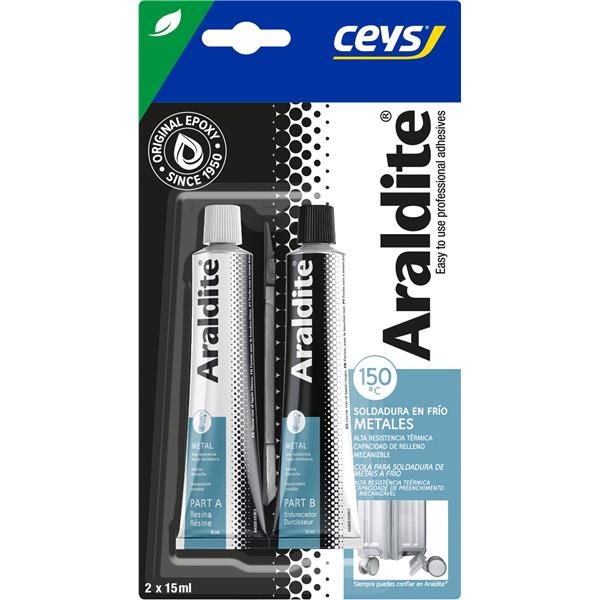 PEGAMENTO ARALDITE EPOXI STANDARD ULTRA FUERTE 15+15ML 510110