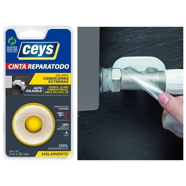 CINTA ADHESIVA REPARA-TODO CEYS 25MM ROLLO 3M 507806
