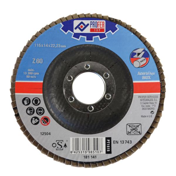 DISCO 115MM LAMINAS LIJA POLIFAN G60 PROFER POLIFAN